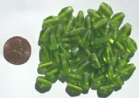 50 10-11mm Green Bicones